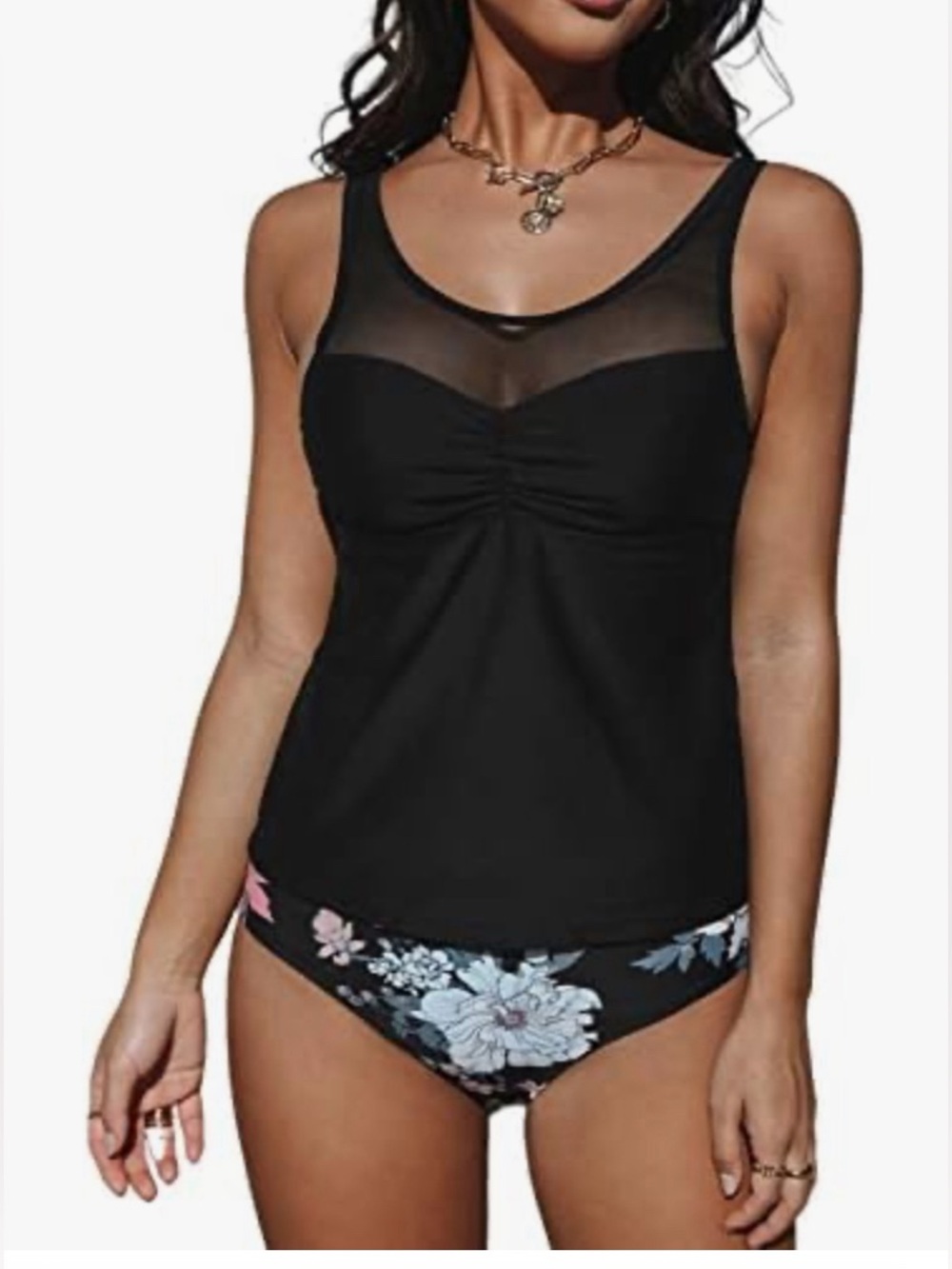 Cupshe Black Printed Bottom